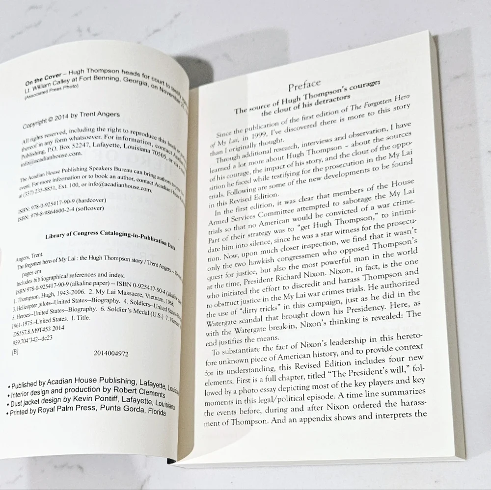 BOGO The Forgotten Hero of My Lai: The Hugh Thompson Story Paperback Book